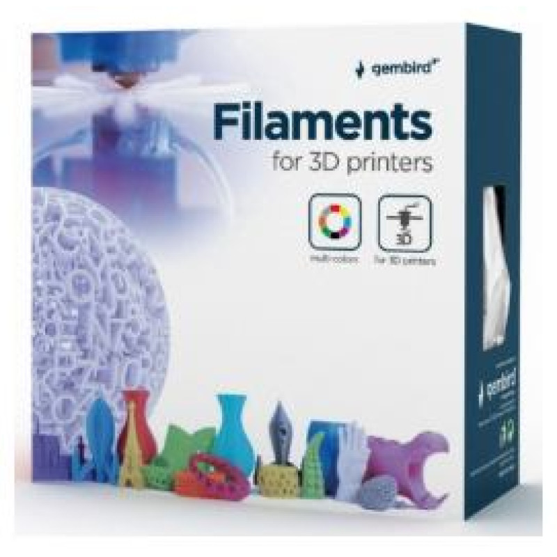 Gembird 3D Drukas Elementi Gembird High Speed 1.75 mm 1 Kg PLA Black