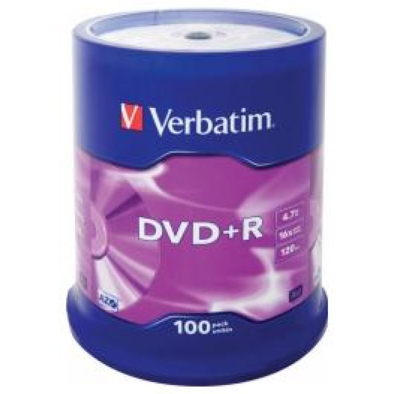 Verbatim Matricas DVD+R AZO Verbatim 4.7GB 16x 100 Pack, Spindle