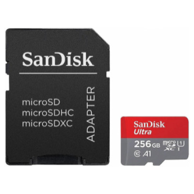 Sandisk Atmiņas karte Sandisk Ultra microSDXC 256GB + Adapter