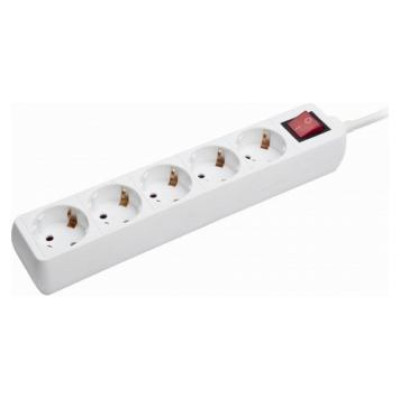 Gembird Pagarinātājs Gembird Power Cube Surge Protector 5 Sockets 1.8m White