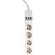 Gembird Viedā Rozete Gembird Smart Power Strip with USB Charger 4 Sockets White