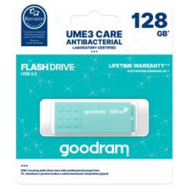 Goodram UME3 Care USB 3.0 128GB Turquoise