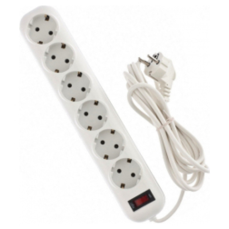 Bellight Extension cord with 6 sockets 5m