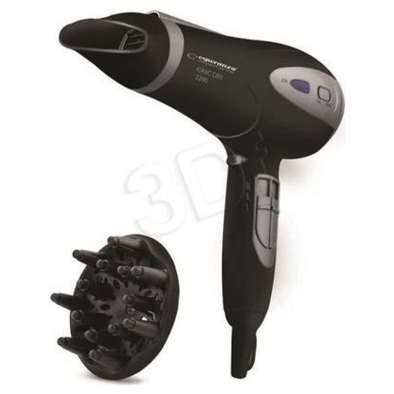 Esperanza EBH005K IONic Fēns 2200W + Difuzors