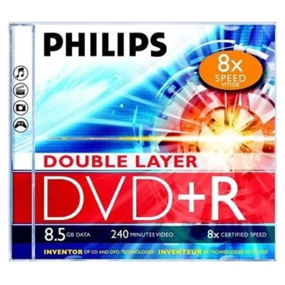 Philips DVD+R DL 8.5GB JEWEL CASE