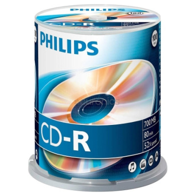 Philips CD-R 80 700MB CAKE BOX 100
