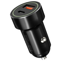 XO CC32 Automašīnas lādētājs USB+USB-C QC 3.0 20W