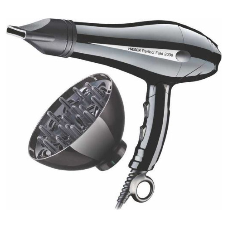 Haeger HD-200.012A Perfect Fold Salokāms matu Fēns 2000W