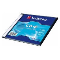 Verbatim Matricas CD-R Verbatim 700MB 1x-52x Extra protection, Single Wrap Slim