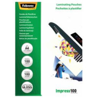 Fellowes Laminēšanas plēves Fellowes A4 Glossy 100 Micron Laminating Pouch - 100 pack
