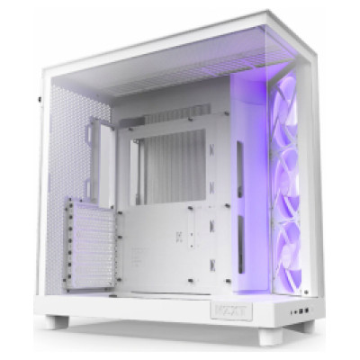Nzxt. Datora korpuss NZXT H6 Flow RGB Matte White