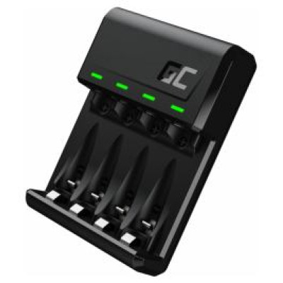 Green Cell GC VitalCharger Ni-MH AA and AAA Battery Charger with Micro USB and USB-C port
