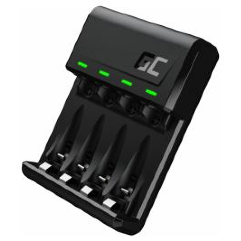 Green Cell GC VitalCharger Ni-MH AA and AAA Battery Charger with Micro USB and USB-C port