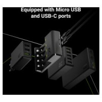 Green Cell GC VitalCharger Ni-MH AA and AAA Battery Charger with Micro USB and USB-C port