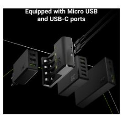 Green Cell GC VitalCharger Ni-MH AA and AAA Battery Charger with Micro USB and USB-C port