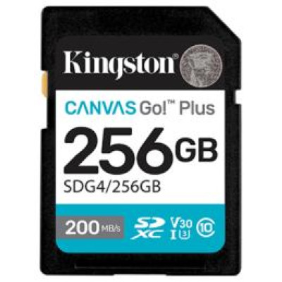 Kingston Atmiņas karte Kingston 256GB SDXC Canvas Go Plus Gen4