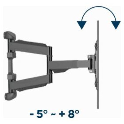 Gembird Sienas stiprinājums televizoram Gembird Full-motion TV Wall Mount