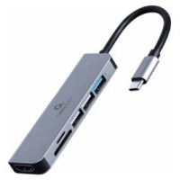 Gembird Dokstacija Gembird USB Type-C 6-in-1 Grey