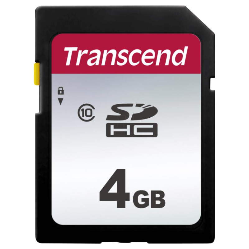 Transcend MEMORY SDHC 4GB C10/TS4GSDC300S TRANSCEND