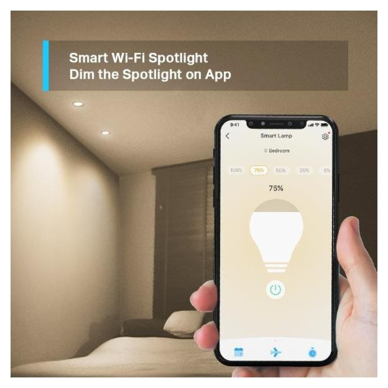 Tp-Link Smart Light Bulb|TP-LINK|Power consumption 2.9 Watts|Luminous flux 350 Lumen|2700 K|Beam angle 40 degrees|TAPOL610