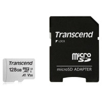 Transcend MEMORY MICRO SDXC 128GB W/ADAP/C10 TS128GUSD300S-A TRANSCEND