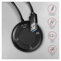 Axagon I/O HUB USB3.2 4PORT ROUND/1.2M HUE-P1AL AXAGON