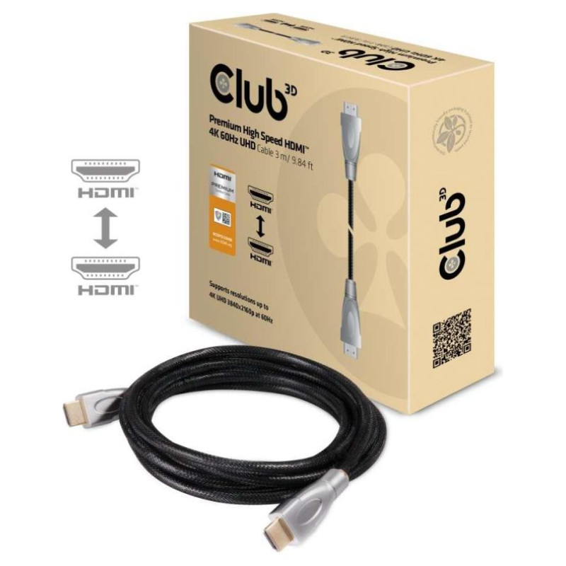 Club3D CABLE HDMI 3M/PREMIUM CAC-1310 CLUB3D