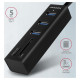 Axagon I/O HUB USB3.2 3P SD/MICROSD/0.2M HMA-CR3A AXAGON