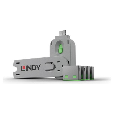 Lindy USB PORT BLOCKER 4PACK/GREEN 40451 LINDY
