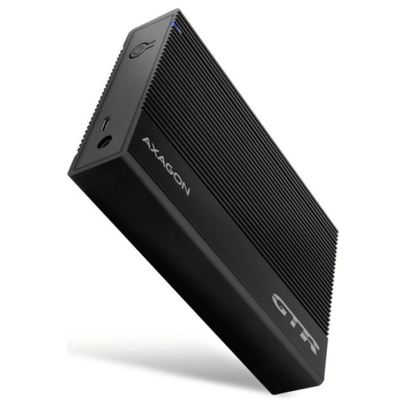 Axagon EE35-GTR USB-C 3.2 Gen 1 - SATA 6G, 3.5" External RIBBED box BLACK