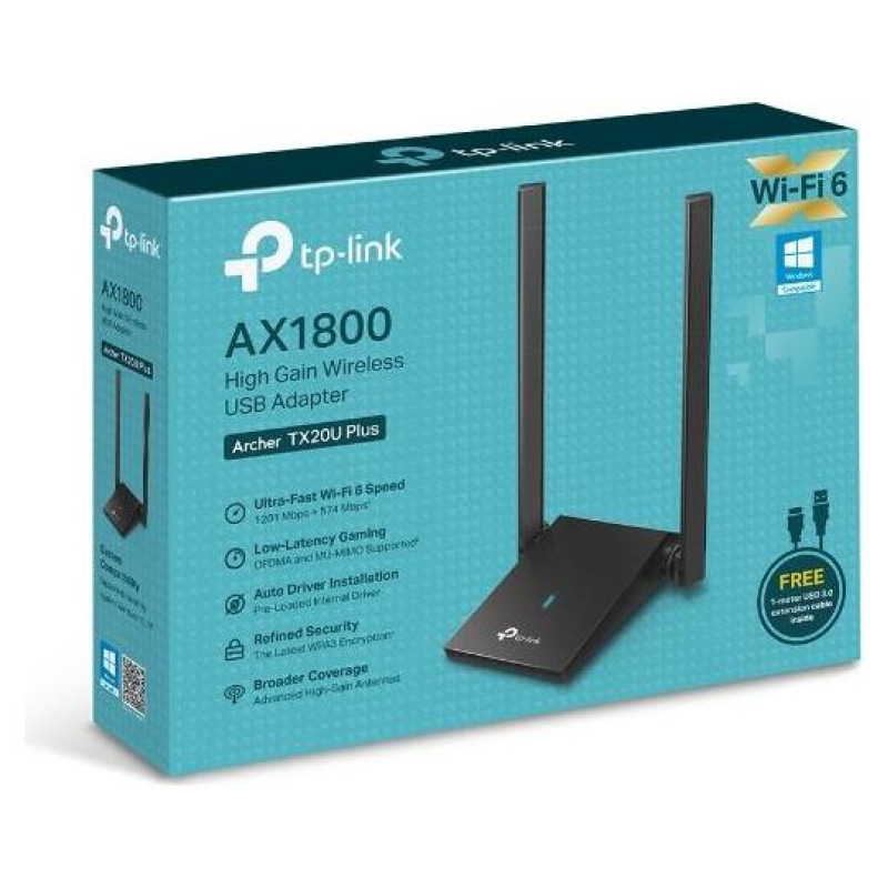 Tp-Link WRL ADAPTER 1800MBPS USB/ARCHER TX20U PLUS TP-LINK