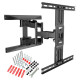 Electriclight TV stiprinājums pie sienas 45-75 collas, līdz 45 kg, melns - NB P 6