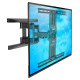 Electriclight TV stiprinājums pie sienas 45-75 collas, līdz 45 kg, melns - NB P 6