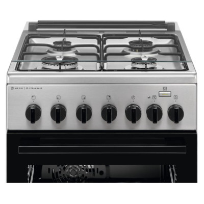 Electrolux 600.sērijas gāzes plīts ar elektrisko cepe&scaron;krāsni, melna, 50cm - LKK560010X