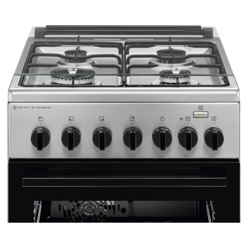 Electrolux 600.sērijas gāzes plīts ar elektrisko cepe&scaron;krāsni, melna, 50cm - LKK560010X