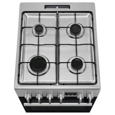 Electrolux gāzes plīts ar elektrisko cepe&scaron;krāsni SteamBake, nerūso&scaron;a tērauda, 50cm - LKK560228X