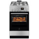 Electrolux gāzes plīts ar elektrisko cepeškrāsni SteamBake, nerūsoša tērauda, 50cm - LKK560228X