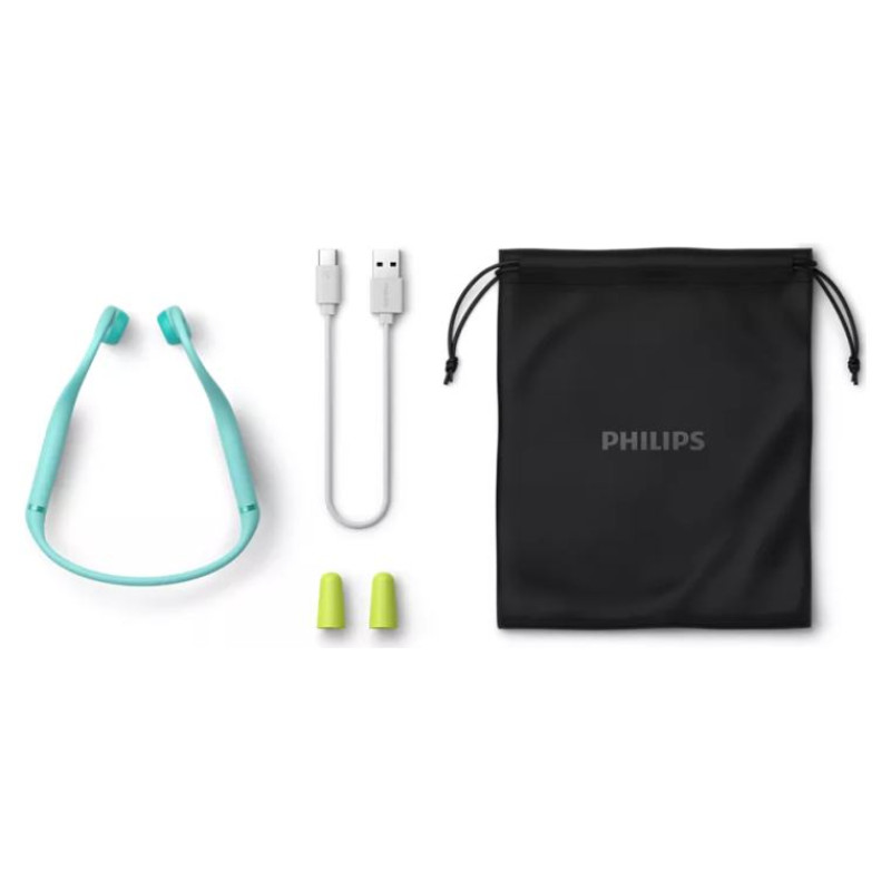 Philips austiņas ar Bluetooth ar stīpu bērniem, zaļas - TAK4607GR/00