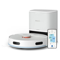 Philips HomeRun 2000. sērijas Putekļsūcējs robots ar mazgāšanas funkciju, balts - XU2100/20