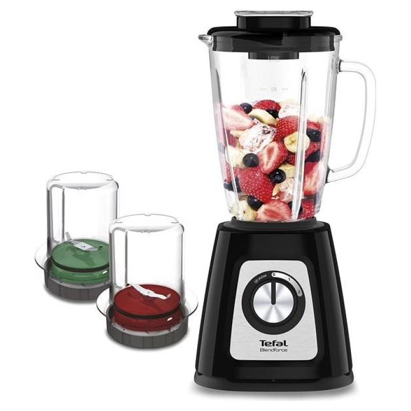 Tefal BlendForce Glass blenderis, melns - BL438831