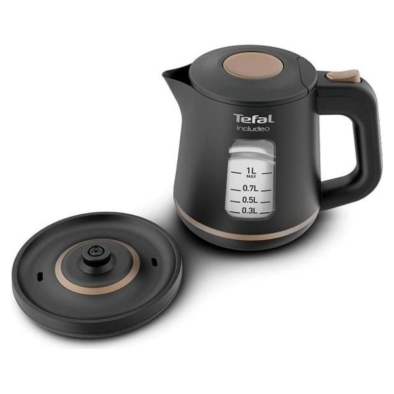 Tefal tējkanna Includeo, 2400W, 1L, melna - KI533811