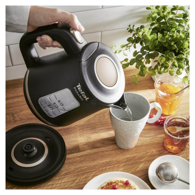 Tefal tējkanna Includeo, 2400W, 1L, melna - KI533811