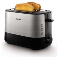 Philips Viva Collection tosteris (matēts metāls ar melnu) - HD2637/90