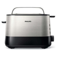 Philips Viva Collection tosteris (matēts metāls ar melnu) - HD2637/90