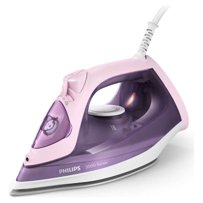 Philips 3000 sērijas Tvaika gludeklis, 2200W, violets ar rozā - DST3020/30