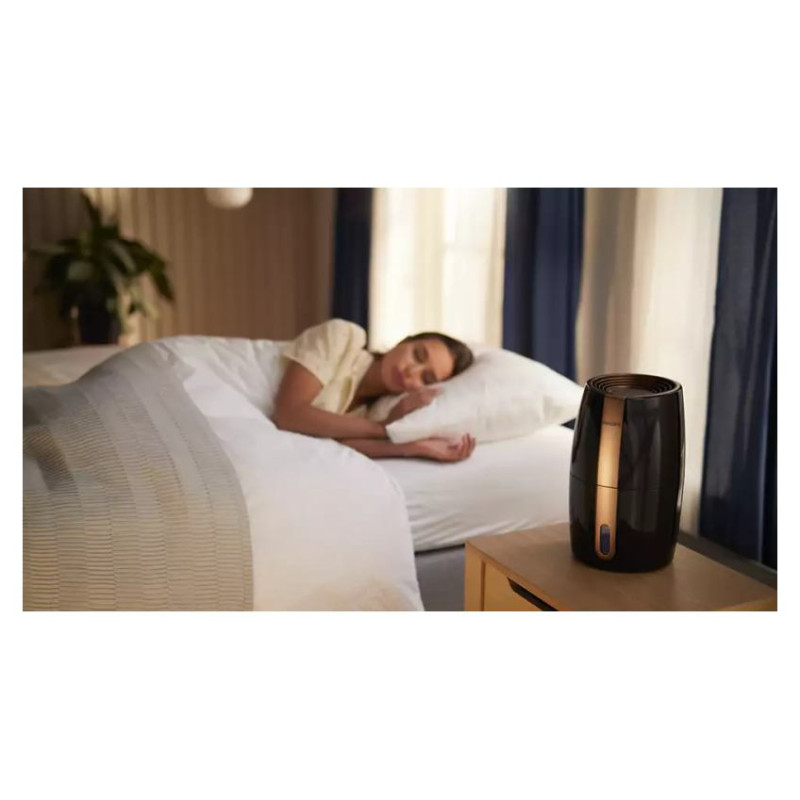 Philips gaisa mitrinātājs, melns/metālisks - HU2718/10