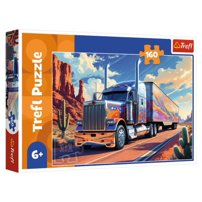 Trefl Puzzle Kravas automa&scaron;īna uz ceļa, 160 gab.