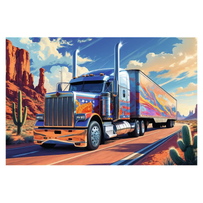 Trefl Puzzle Kravas automa&scaron;īna uz ceļa, 160 gab.