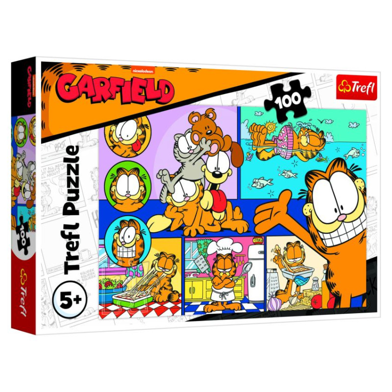 Trefl GARFIELD Puzle, 100 gab.