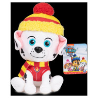 Paw Patrol Mighty Pups Movie plīša rotaļlieta Marshall, 15 cm